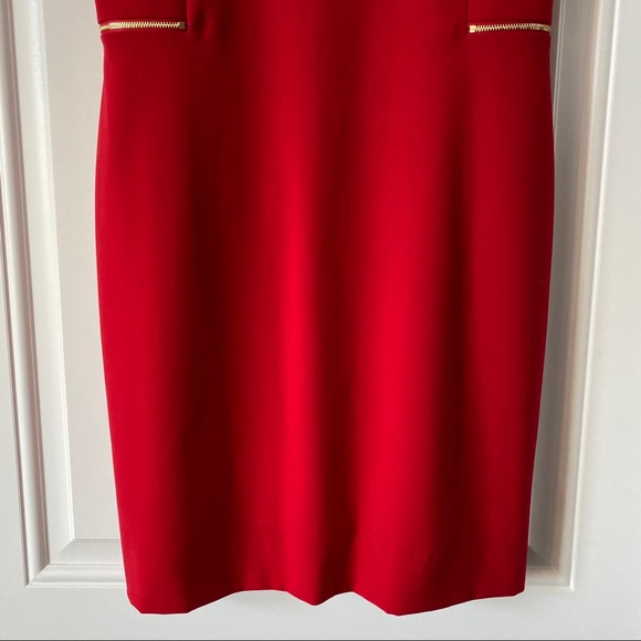 Tahari Red Mini Cocktail Dress - Picture 3 of 8